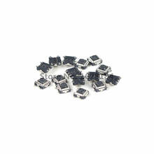 Interruptor tátil 50 peças, 3*3*1.5mm botão interruptor de pressão tático de 4 pinos interruptor micro interruptor smd 2024 - compre barato