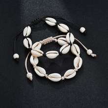Hot Sale Handmade Natural Seashell Hand Knit Bracelet Shell Bracelets Women Accessories Beaded Strand Bracelet Best Friend Gifts 2024 - buy cheap