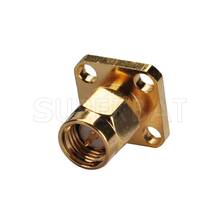 Superbat SMA 4 hole Panel Mount Male with Extended Dielectric&Solder Post RF Coaxial Connector 2024 - buy cheap