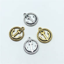 15pcs Round Anchor Charm arrow Pendant for fashion Jewelry Making Accessories DIY handmade Necklace Bracelet errings 2024 - buy cheap