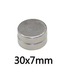 Imanes magnéticos superpotentes de neodimio permanente, 30x7mm, 30x7mm, 5/10/20/30 unidades 2024 - compra barato