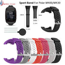 Pulseira para relógio inteligente, pulseira de substituição em silicone macio para polar m400 m430 esportivo 2024 - compre barato