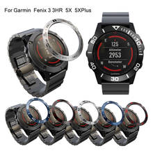 Estrutura de metal para garmin fenix 5x/3, acessório para relógio inteligente, moldura de metal, capa adesiva, anel de proteção anti-arranhão 2024 - compre barato