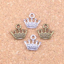 145pcs Charms crown 13x14mm Antique Pendants,Vintage Tibetan Silver Jewelry,DIY for bracelet necklace 2024 - buy cheap