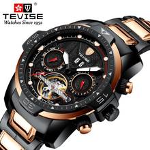 TEVISE High Quality Mens Watches Men Stainless Steel Automatic Mechanical Wristwatch Skeleton Tourbillon Clock Relogio Masculino 2024 - buy cheap
