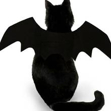 Милый костюм на Хеллоуин для домашних животных, маленькая черная летучая мышь, крылья вампира, кошки, собаки, нарядное платье, аксессуары для костюмированной вечеринки 2024 - купить недорого
