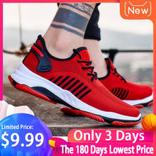 Breathable Men Sneakers Male Shoes Red Sneakers Comfortable Non-slip Soft Mesh Men Shoes Size 39-45 2024 - buy cheap