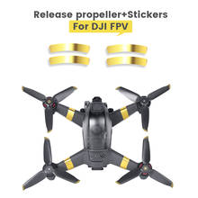 FPV Release Propeller+Stickers for DJI FPV Quick Release Blades Flight Replacement Wings Arm Sticker DJI FPV Drone Accessories 2024 - buy cheap