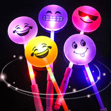 24PCS Smiley Flashing LED Light Glow Stick Colorful Concert Dancing Party Toy Reusable Party Decoration Festival Accessories 2024 - buy cheap
