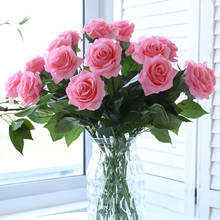 20 шт./партия розы, искусственные цветы украшения дома белый розовый маленький искусственный цветок настоящий сенсорный Искусственный цветок роза для свадьбы 2024 - купить недорого