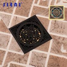 JIENI Matte Black Bathroom Floor Drain Antique Brass Bathtub Hair Trap Shower Basin Hole Plug Strainer Fur Filter Floor Drain 2024 - buy cheap