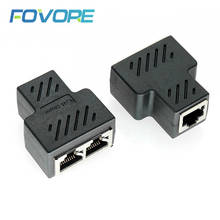 1 To 2 Ways LAN Ethernet Network Cable RJ45 Female Splitter Connector Adapter For Laptop Docking Stations 2024 - buy cheap