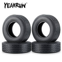 YEAHRUN 44.5*28mm Rubber Tyres Wheel Tires for Tamiya 1:14 RC Trailer Tractor Truck Front Wheel Rims 2024 - buy cheap