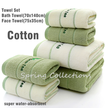 Super Water-absorbent Towel Set Bath Towel with Face Towel 100% Cotton Towels Compressed Quick-Dry Machine Washable Fresh Color 2024 - buy cheap