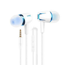 High Sound Quality Microphone Wired Headset Super Bass  In Ear Luminous Headset 3.5mm For iphone 6 6s xiaomi for Mobile phone 2024 - buy cheap