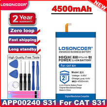 LOSONCOER 4500mAh APP00240 Battery For CAT S31 Battery 2024 - buy cheap