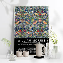 Carteles de exposición de William Morris Victoria y Albert Museum, Impresión de arte Floral nórdico para pared, decoración del hogar con patrón Vintage británico 2024 - compra barato