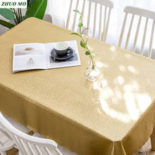 Toalha de mesa de luxo à prova d'água, em pvc, para festa de casamento, hotel, natal, retângulo, decoração de casa 2024 - compre barato