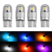 4x LED T10 W5W Bulbs 3030 SMD 168 194 W5W led car Clearance Lights Reading lamp 12V Auto White Amber Crystal Blue Red green pink 2024 - buy cheap