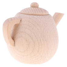 Conjunto de chá de madeira teatismo infantil, conjunto de brinquedo de presente para meninas crianças pote de chá 2024 - compre barato