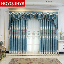 HQYQJJHYR European Luxury Villa Embroidery Window Curtain for Living Room the Bedroom Kitchen Hotel Apartment Curtains 2024 - buy cheap