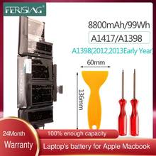 FERISING A1417 Laptop Battery For Apple MacBook Pro Retina 15" A1398 Mid 2012 Early 2013 MD831LL/A MC975LL/A MC976LL/A ME665LL/A 2024 - buy cheap