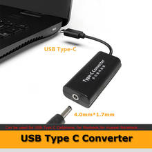 Адаптер питания со штекером USB Type-C и гнездом 4,0 мм * 1,7 мм 2024 - купить недорого