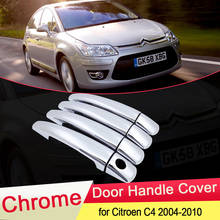 Cubierta cromada para manija de puerta de coche, accesorios de estilo para Citroen C4, Pallas, Triomphe, Quatre 2004, 2005, 2006, 2007, 2008, 2009, 2010 2024 - compra barato