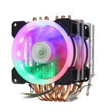 RGB cpu Radiator 6 pipes Cooling Fan Cooler for Intel AMD CPU LGA 1155 1156 1150 1366 2011 X79 2011-3 X99 Socket  Motherboard 20 2024 - buy cheap