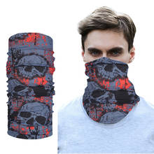 3D Printed Skull Solid Bandana Buffs Neck Gaiter Headband Cycling Balaclava Mask Scarf Multifunctional Outdoor Headwear 2024 - buy cheap