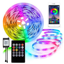 DC12V LED Strip Light Music Bluetooth Control RGB 5050 Smart Waterproof Flexible Ribbon For Room Night Light Luces Led Decor 2024 - buy cheap