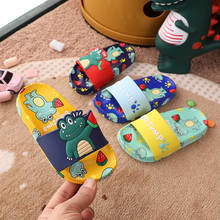 2021 Summer Kids Slippers For Boys Baby Girls Slippers Cartoon Crocodile PVC Flip Flops Children Beach Sandals Kids Home Shoes 2024 - buy cheap