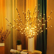 20 LED Simulation Orchid Branch Light Romantic Vase Filler Flower Willow Branch Lights Christmas Holiday Home Decoration Light 2024 - buy cheap