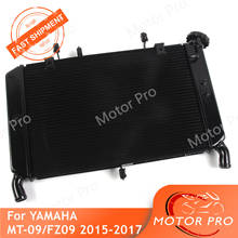 MT09 Radiator Aluminum Engine Cooling Water Cooler Motorcycle For Yamaha MT FZ 09 FZ09 MT-09 FZ-09 2015 2016 2017 2024 - buy cheap