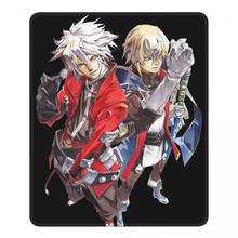 Ragna e jin blazblue mouse pad legal, tapete de borracha antiderrapante de jogo de combate blazblue, almofada para computador e laptop 2024 - compre barato