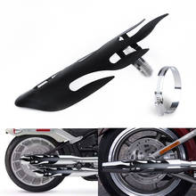 Silenciador de cano de escape de motocicleta, protetor com escudo térmico, chama, estilo de fogo, universal para honda harley, para hashi 2024 - compre barato