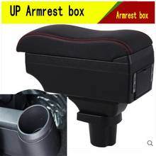 For Volkswagen VW UP Armrest Box Center Console Central Store Content Storage with USB Interface Cup Phone Holder Arm Rest 2024 - buy cheap