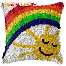 Latch Hook Kits Love Star Cushion Cover Pre-Printed Canvas DIY Yarn Crocheting Crafts Pillow Case Sofa Bed Pillows Home Decor 2024 - buy cheap