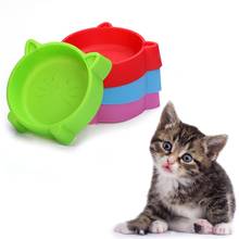 Cat Face Pet Bowl Anti Slid Solid Color Dog Puppy Kitten Food Water Feeder for Pet Products Cat Accessories equipment tool 2024 - buy cheap