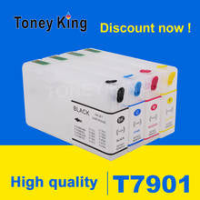 Toney rey recarga cartucho de tinta T7901 T7902 T7903 T7904 para Epson Pro WF-4630D WF-4640DT WF-5110DW 5190DW impresora 2024 - compra barato