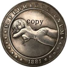 Хобо никель 1881-CC сша Морган доллар копия монеты 2024 - купить недорого