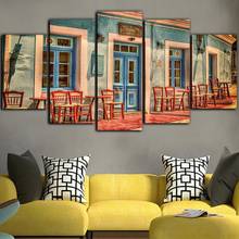 Prints Painting Wall Artwork Leisurely Town Modular Canvas House Posters Picture Vintage Modern Home Decor Bedside Background 2024 - buy cheap