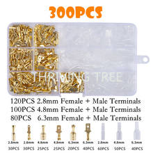 300PCS Insulated Male Female Wire Connector 2.8/4.8/6.3mm Electrical Wire Crimp Terminals Spade Connectors Assorted Kit 2024 - buy cheap