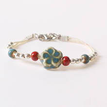 2pcs Fashion Casual Style Ceramic Bracelets Adjustable Handmade Porcelain Beads Bracelets For Women Girl's Gift 2024 - buy cheap