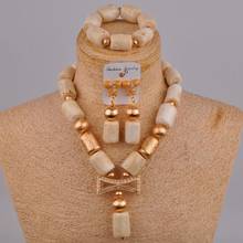 White Coral Beads Jewelry Set Nigerian Wedding African Beads Jewelry Set Bridal Jewelry Sets Bride Set 2-02A1 2024 - buy cheap