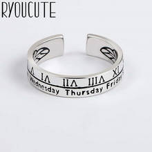 Очаровательные милые корейские открытые Регулируемые кольца с буквами для обручальное кольцо для женщин ювелирные изделия подарок ко Дню Святого Валентина 2024 - купить недорого