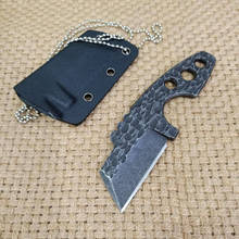 Омытый камень фиксированное лезвие Броня маленький прямой нож оболочка Высокая твердость EDC Кемпинг ножи для выживания пояс ожерелье нож 2024 - купить недорого