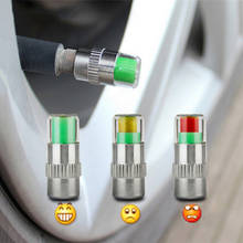 Tampas da válvula de monitor de pressão do pneu, 4 unidades, acessórios do carro haste do sensor indicador alerta pode detectar pneus 2024 - compre barato