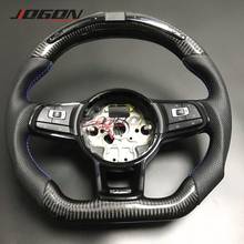 With LED For VW Golf 7 GTI Golf R MK7 Jetta Passat Polo GTI Scirocco 2014-2018 Replacement Carbon Fiber Steering Wheel Trim 2024 - buy cheap