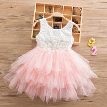 Vestido de verão para meninas, fantasia de princesa para festa de aniversário, 2 a 6 anos, 2021 2024 - compre barato